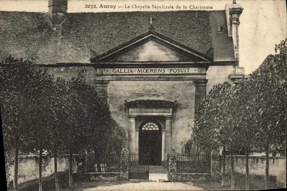 Auray — A Capela Sepulcral da Chartreuse — Coleção Villard, Quimper - Frente