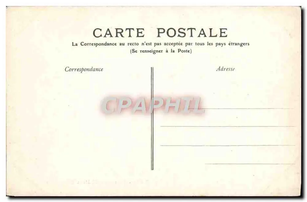 Pau - Entrada do Castelo (Lado Leste) — editor desconhecido, n° 11 - Verso