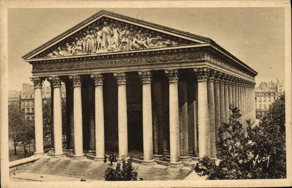 Die Kirche der Madeleine — Paris — Art Editions Wych - Vorderseite