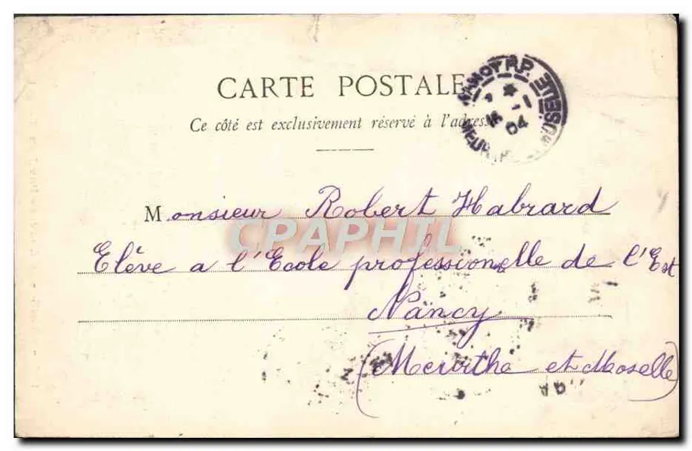 París - El Louvre - Pavillon Turgot — editor anónimo, n° 134 - Reverso