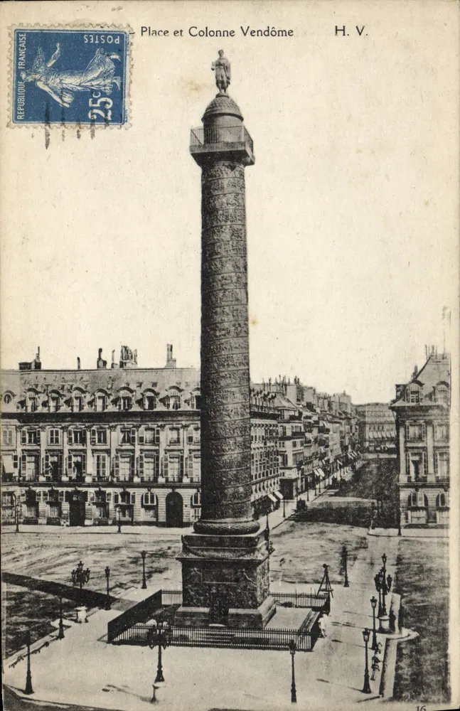 Plaats en Kolom Vendôme — Parijs — H.V. n°16 - Voorkant