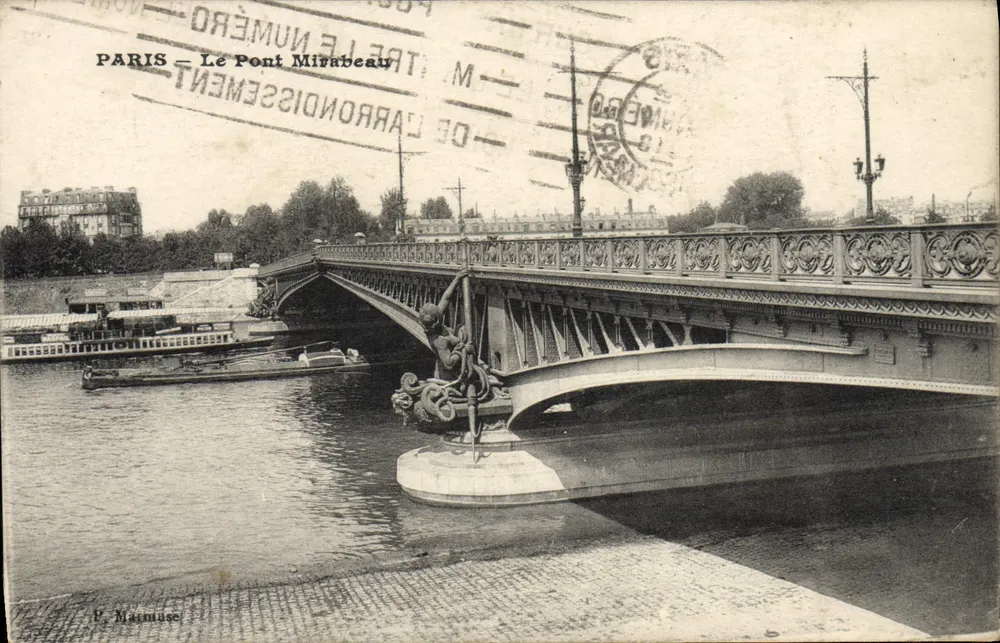 Paris — O Ponte Mirabeau — P. Maimuse - Frente