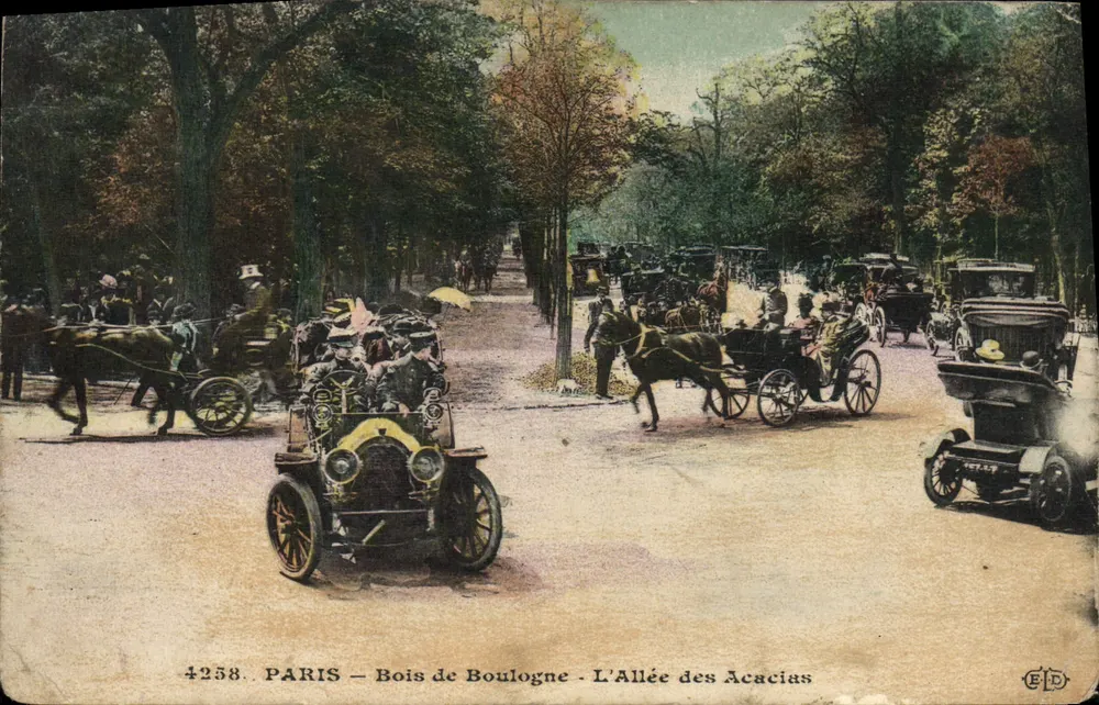 PARIS — Bois de Boulogne — L'Allée des Acacias — Éditeur E.D. n°4258 - Vorderseite