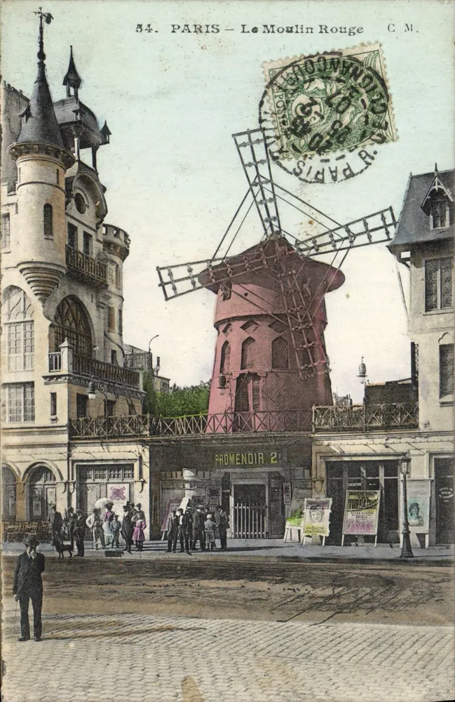PARIS — A Moulin Rouge — C.M. n°54 - Frente
