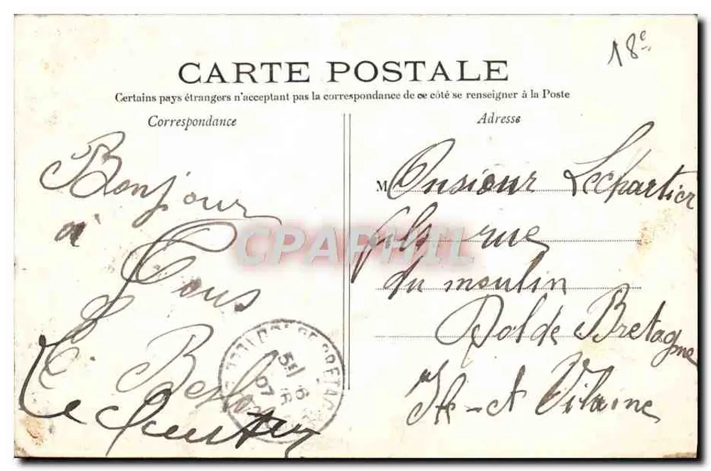 PARIS — A Moulin Rouge — C.M. n°54 - Verso