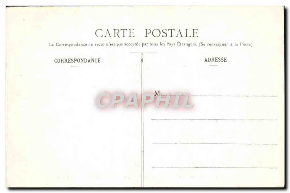 Paris - Fontaine de Médicis, von De Brosse - E.M. - Rückseite