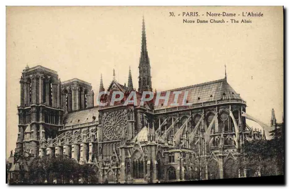 Paris - Notre-Dame - A Abside - Frente
