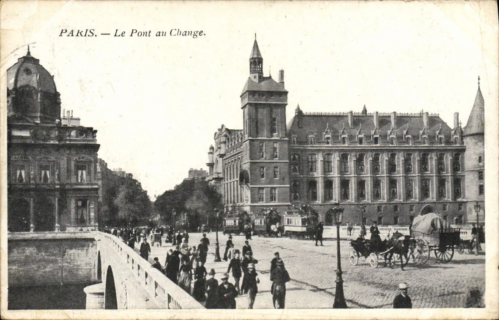 Paris — O Pont du Change — Editor não identificado, número de série não visível - Frente