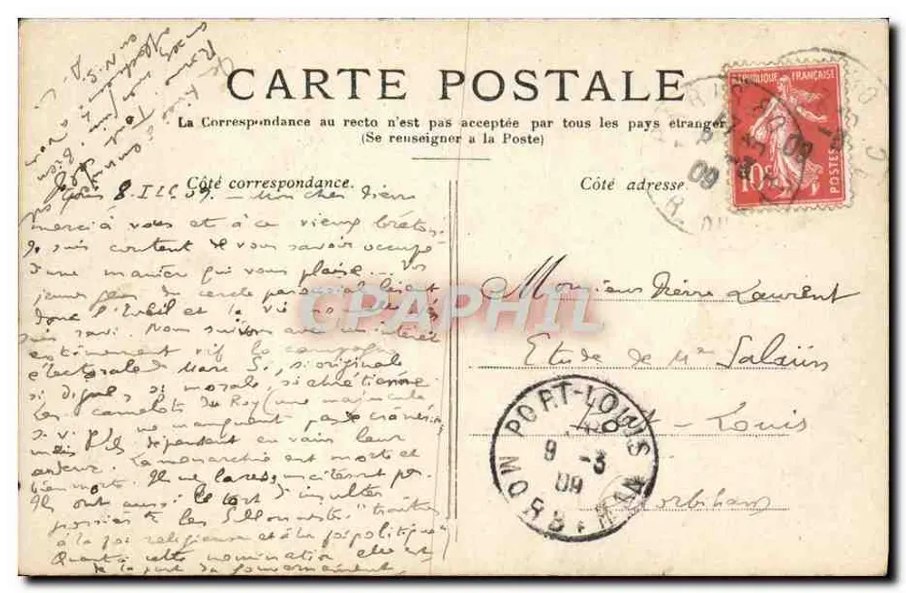 Paris — O Pont du Change — Editor não identificado, número de série não visível - Verso