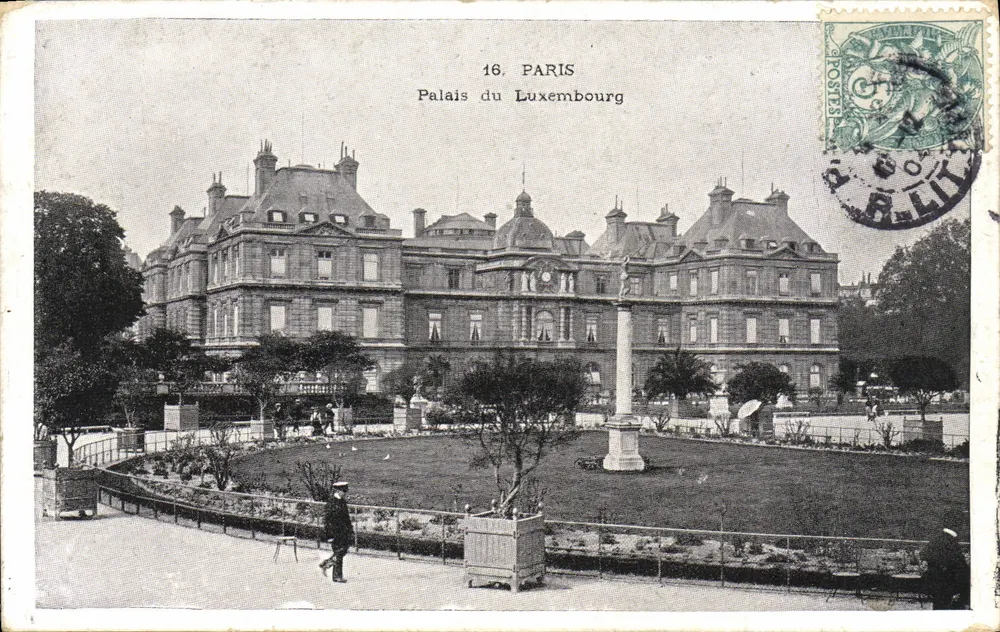 Palácio do Luxembourg — Paris — editor desconhecido, n° 16 - Frente