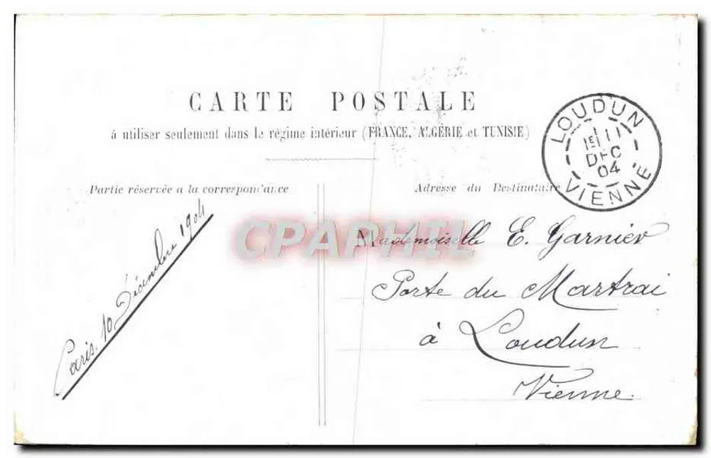 Palácio do Luxembourg — Paris — editor desconhecido, n° 16 - Verso