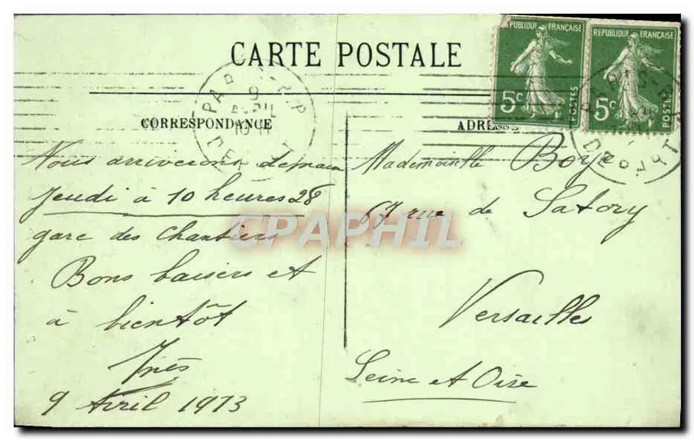Paris (IVe) — Notre-Dame — LL. — N° 129 - Verso