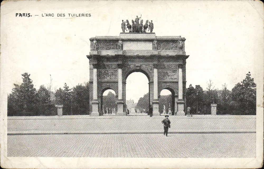 Paryż — Arc de Triomphe Tuileries — wydawca nieznany - Awers