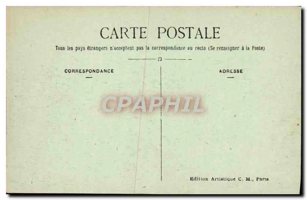 Paris — Panorama des Pont Alexandre III und der Esplanade des Invalides — C.M. Nr. 169 - Rückseite