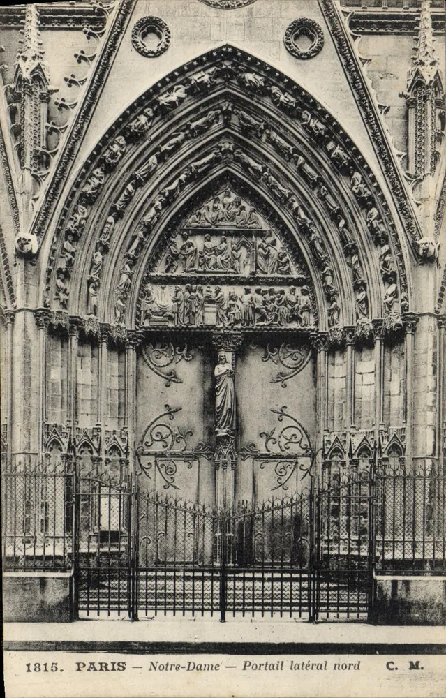 Paris — Notre-Dame — Nordportal — C. M. - Vorderseite