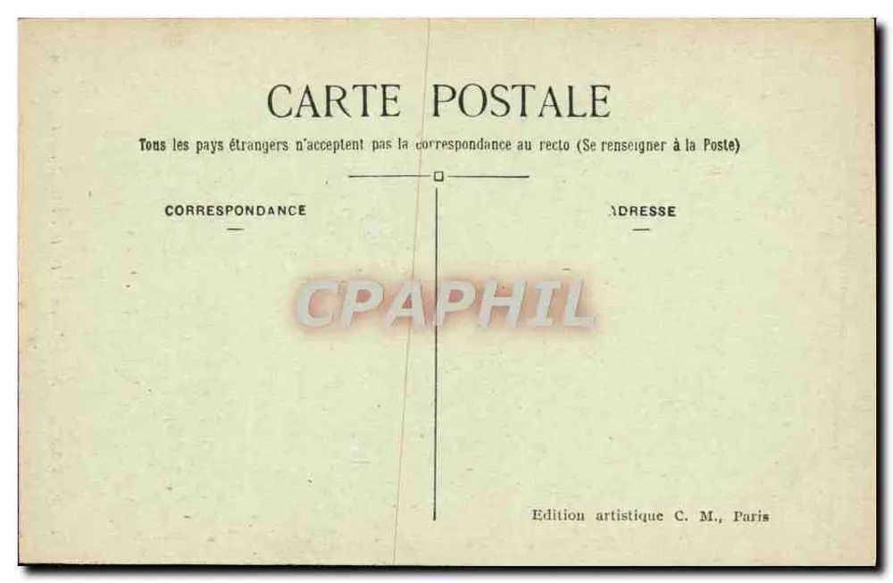 Paris — Notre-Dame — Nordportal — C. M. - Rückseite