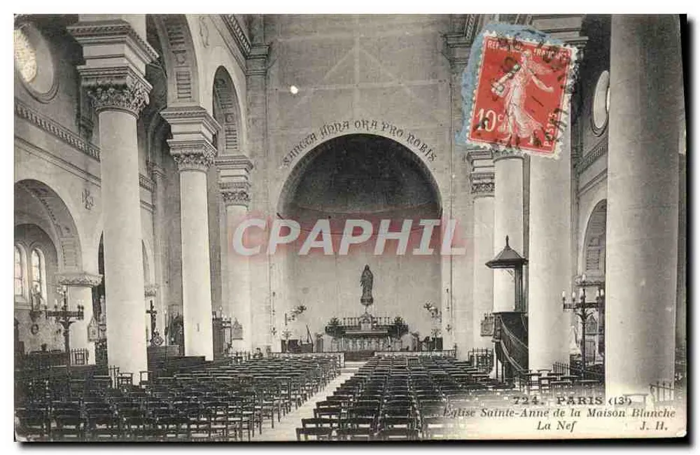 Kirche Sainte-Anne de la Maison-Blanche — Die Kirche — J.H. (n°724) - Vorderseite
