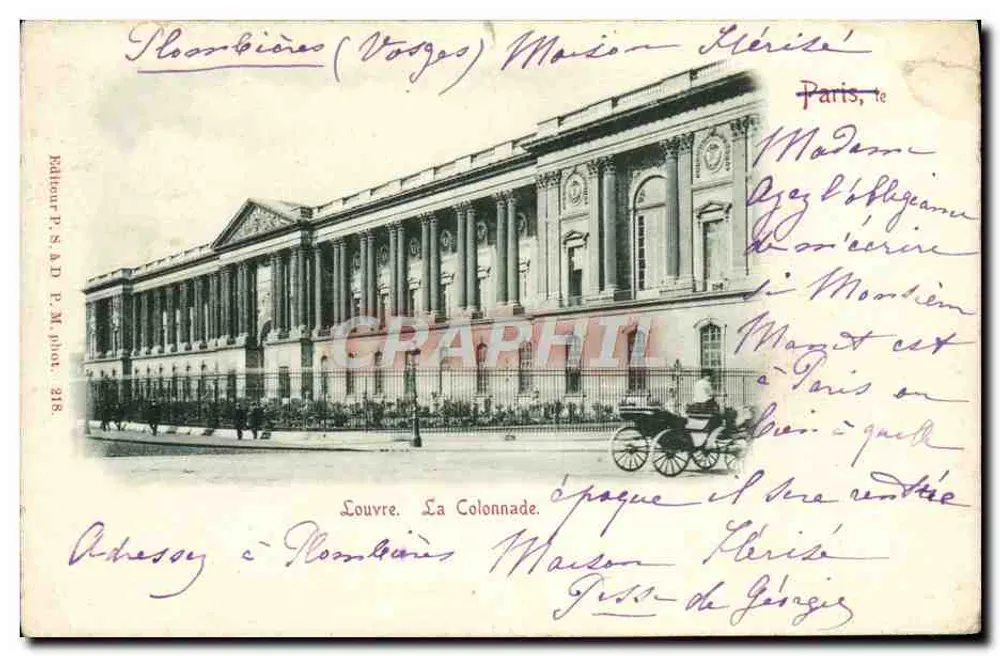 Ploombières (Vosges) - Maison Stéphane - Louvre. La Colonnade. - Éditeur P. S. A. D. P. M. phot. n° 318 - Awers