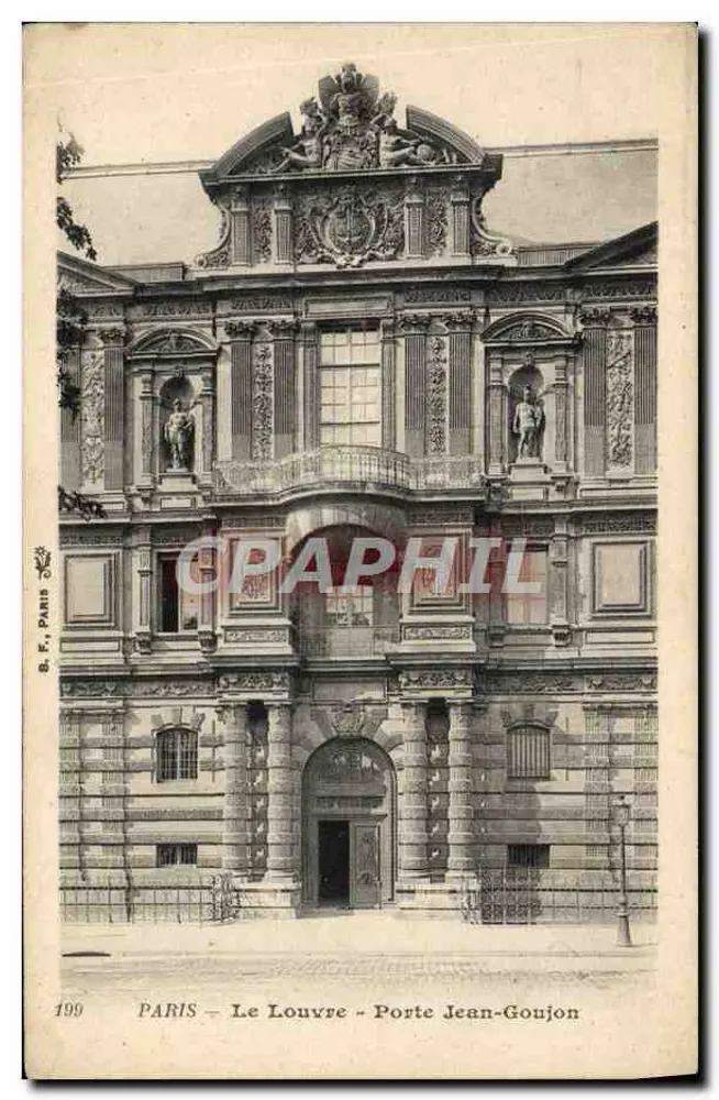 Paris - A Vista do Louvre - Porta Jean-Goujon — B.F. Paris, n° 199 - Frente