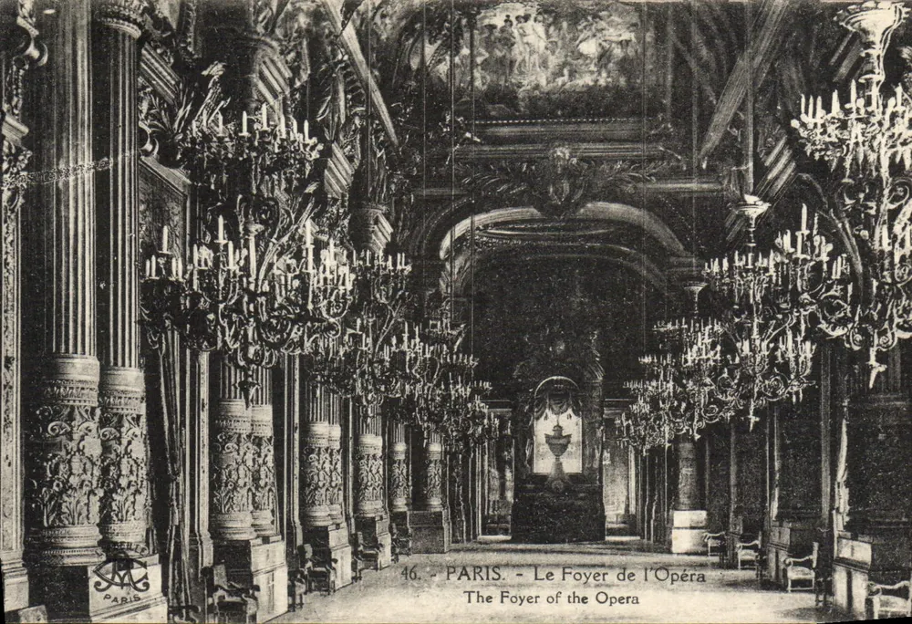 Paris - O Foyer do Ópera — Imp. Ph. L'Abbé Paris, n°46 - Frente