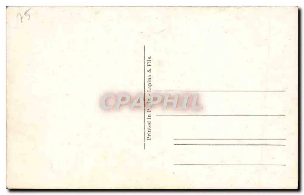 Kopf von Auguste Balzac — Rodin-Museum — Verlag Lapina & Fils, Nr. HM 6477 - Rückseite
