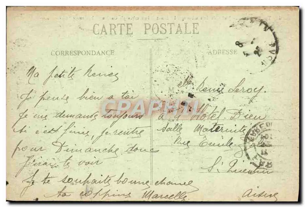 Jardin du Luxembourg - Der Senat — Alles PARIS, Verlag F.P. Paris, n° 109 M - Rückseite
