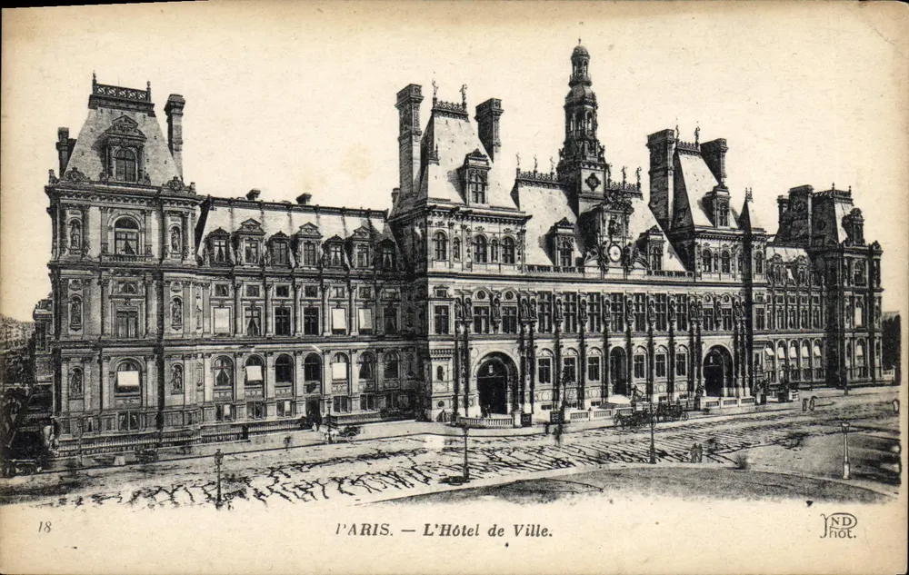 Paris — O Hôtel de Ville — NDHOT. n°18 - Frente