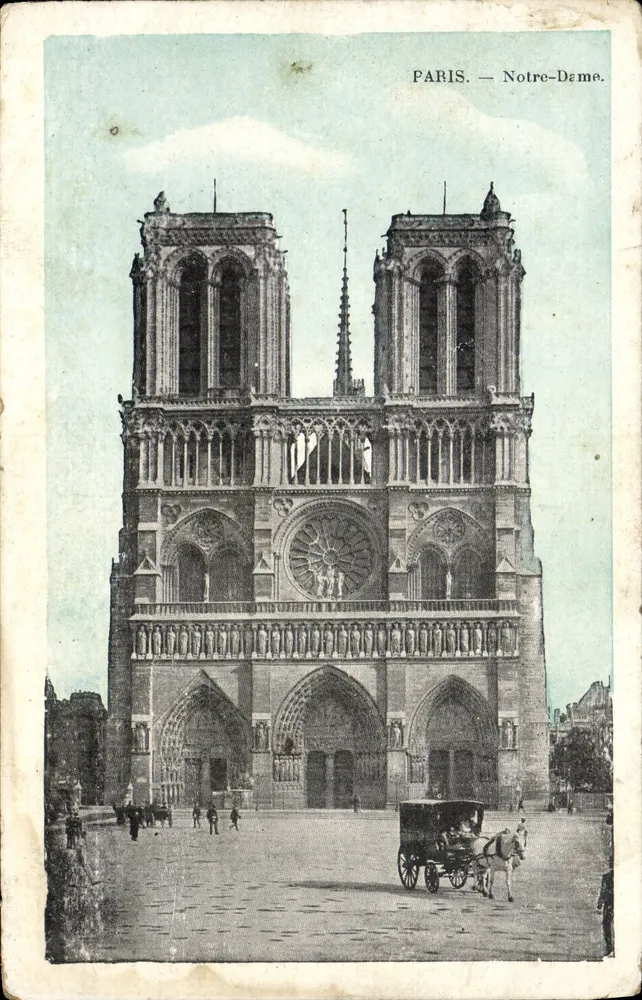Paris — Catedral de Notre-Dame — J.C. Paris - Frente