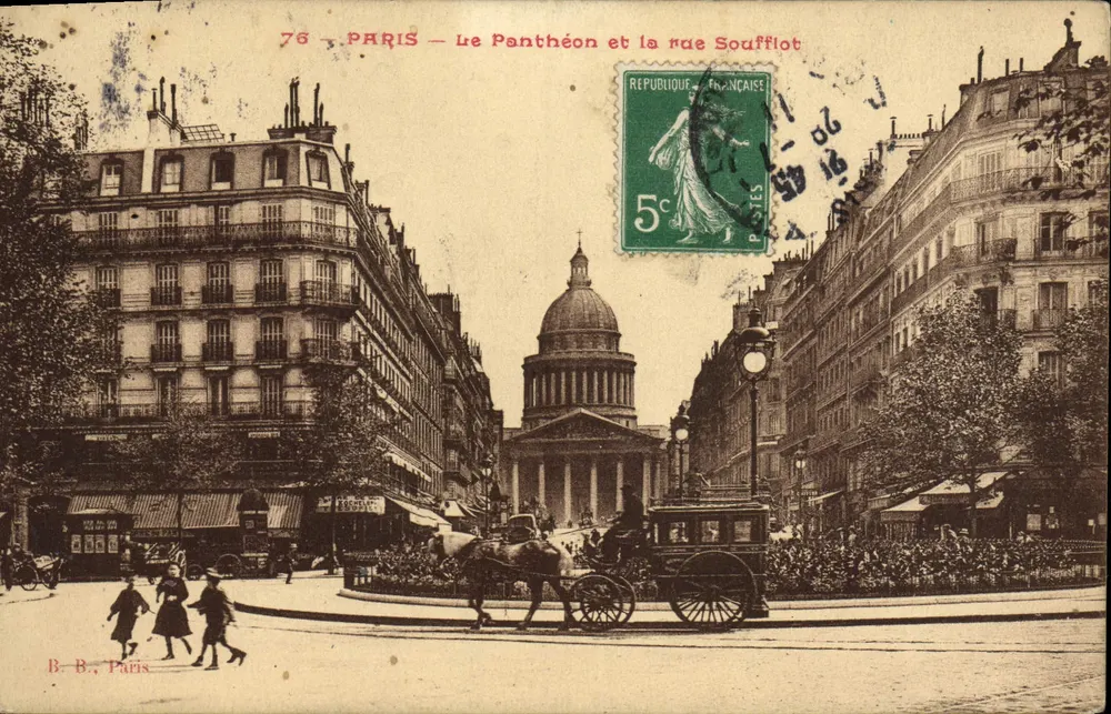 Paris — Der Panthéon und die Rue Soufflot — B.B. Paris, n°76 - Vorderseite