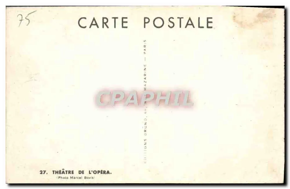 Teatro da Ópera — Paris — Éditions Gründ - Verso