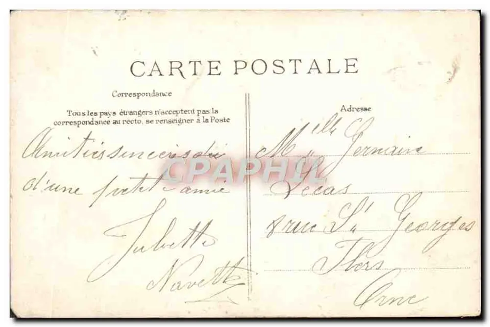 Porta da Felicidade de Paris — Éditeur E.L.D. — Série de quatro vues de Paris - Verso