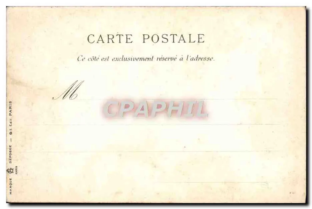 Paris - Bulles Chaumont - Vista Geral — Série C-N°30, Impressa em Taille-Douce - Verso