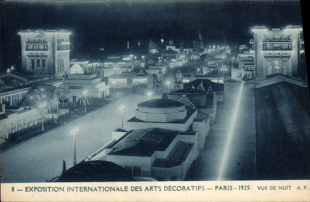 Internationale Ausstellung der dekorativen Künste — Paris — 1925 — Nachtsicht — A.P. — Nr. 8 - Vorderseite