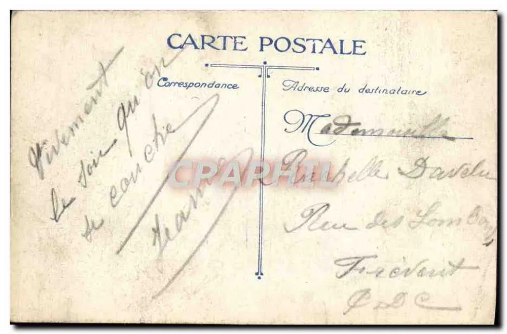 Paris, Gare du Nord — visão da entrada principal — editor AES, n° 5 - Verso