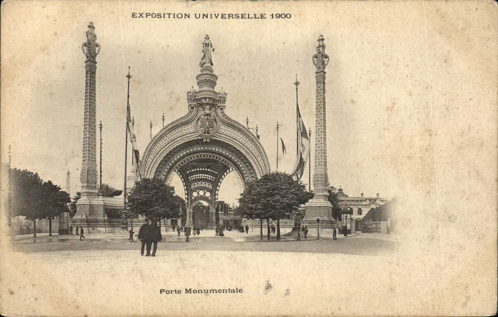 Monumentaltor — Weltausstellung 1900 — Verleger LEREA - Vorderseite