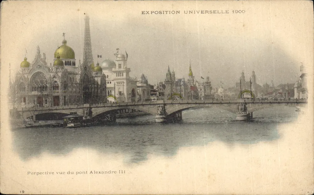 Vue du pont Alexandre III — Exposition Universelle 1900 — éditeur imprimeur non identifié - Vorderseite