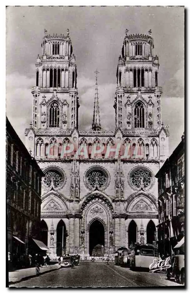 Catedral de Santa Cruz de Orléans — vista frontal — Editores Lavelle & Cie - Frente