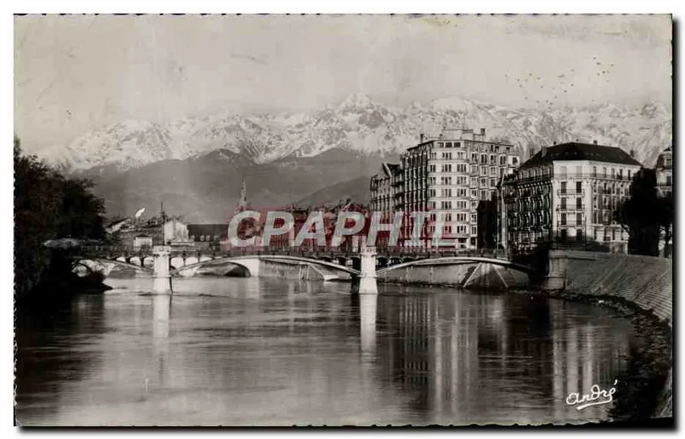 Brücke der Porte de France — Grenoble — Kunstausgabe André - Vorderseite