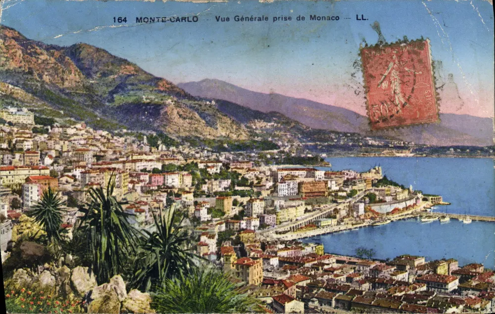 Monte-Carlo — Vue Générale prise de Monaco — LL. n° 164 - Frente