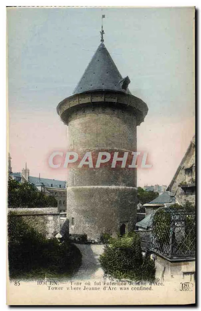 Rouen — Turm, in dem Jeanne d'Arc gefangen gehalten wurde — JNT, n°85 - Vorderseite