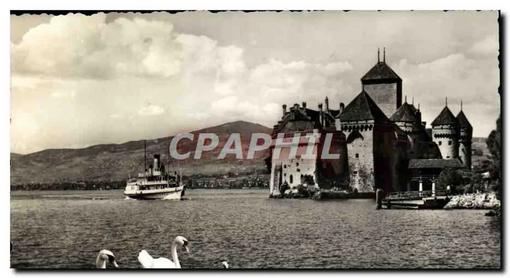 Castelo de Chillon — lago Léman - Frente