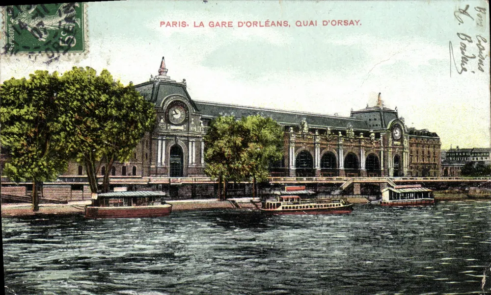 Paris. La Gare d'Orléans, Quai d'Orsay — éditeur R. Barbès - Vorderseite