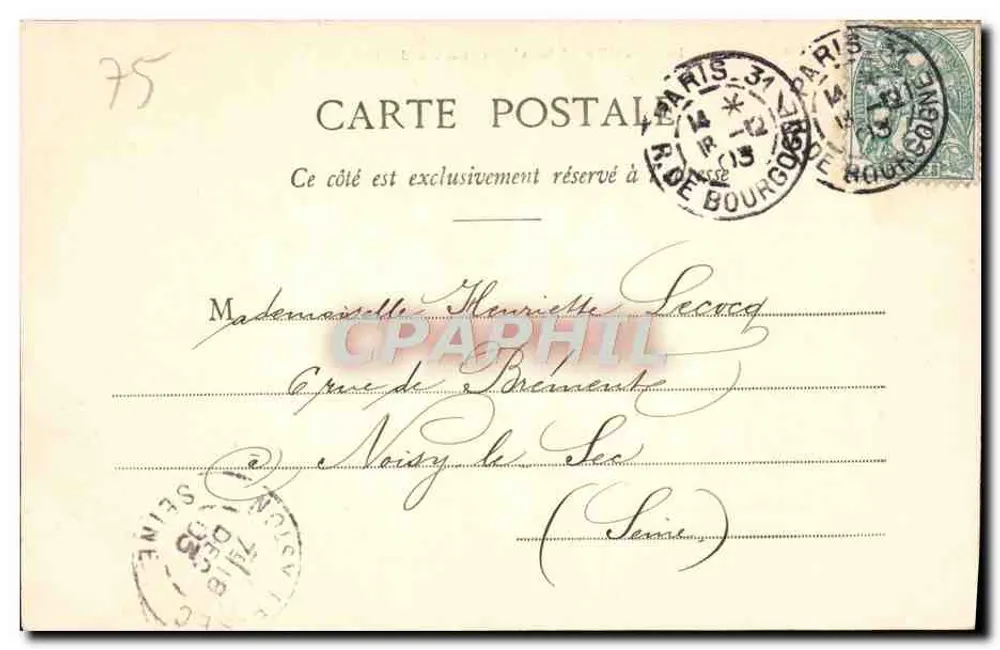 Paris - A Praça da Bastilha e a Coluna de Julho — Bourgoin d'Impatience, n°55 - Verso