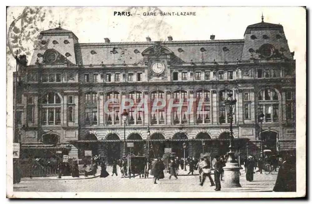 Paris — Gare Saint-Lazare — Éditeur : Paris. — Gare Saint-Lazare - Frente