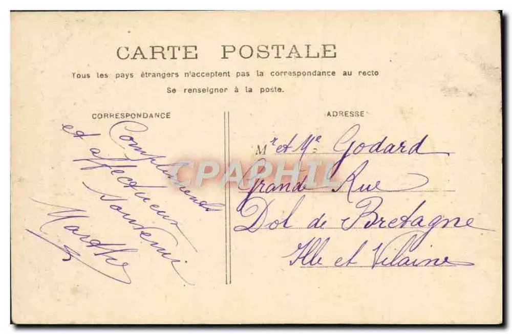 PARIS - O Pequeno Palácio — vista arquitetônica — editor não identificado - Verso