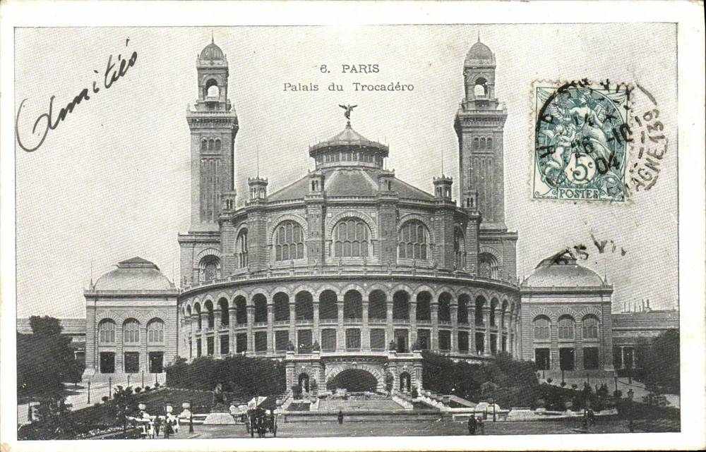 Palácio do Trocadéro — Paris — editor Clamitie's - Frente