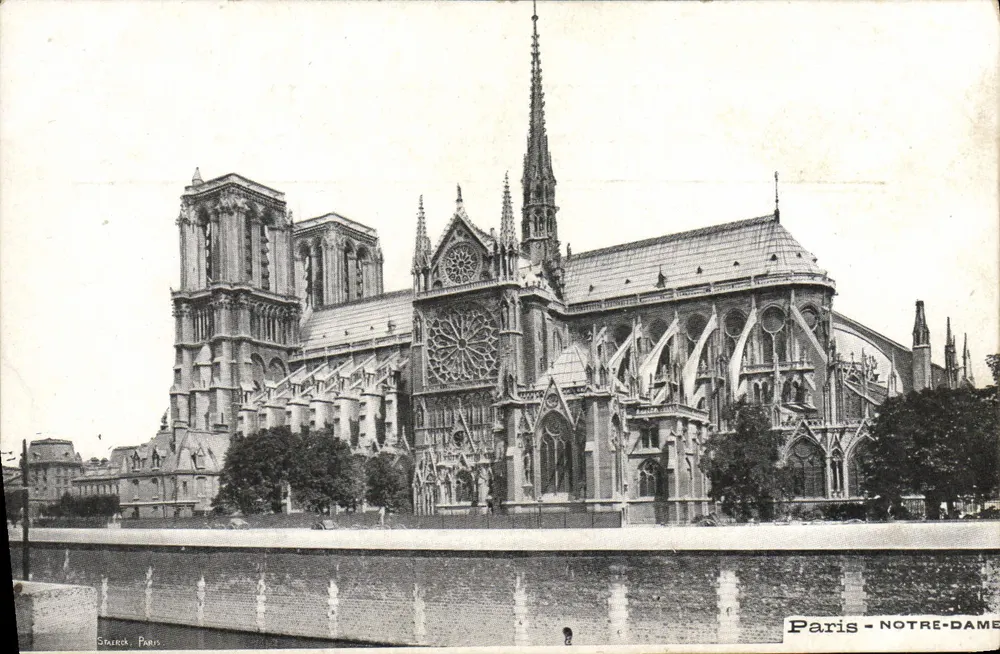 Paris - Notre-Dame — vista da fachada — editor Smerck, Paris - Frente
