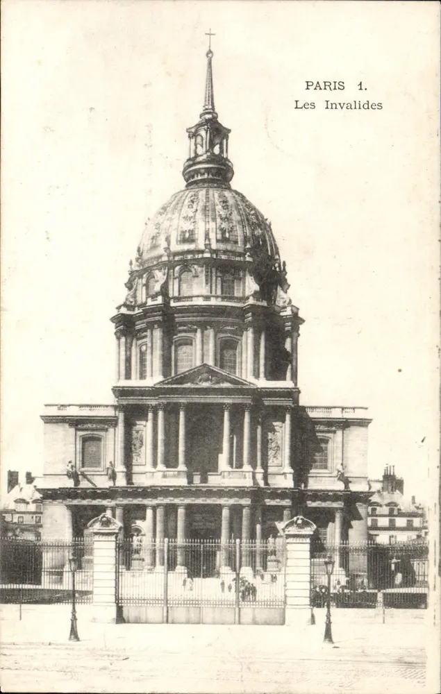 Paris 1. Les Invalides — editor desconhecido, número de série não visível - Frente