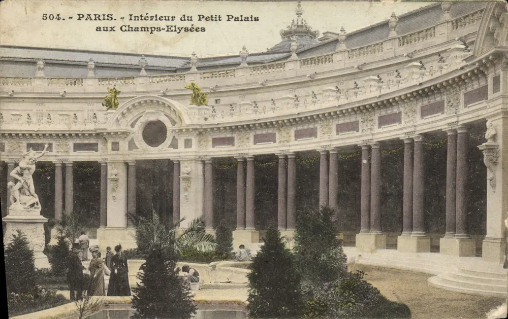 Interior do Petit Palais nos Campos Elísios — Paris — editor não identificado, n° 504 - Frente