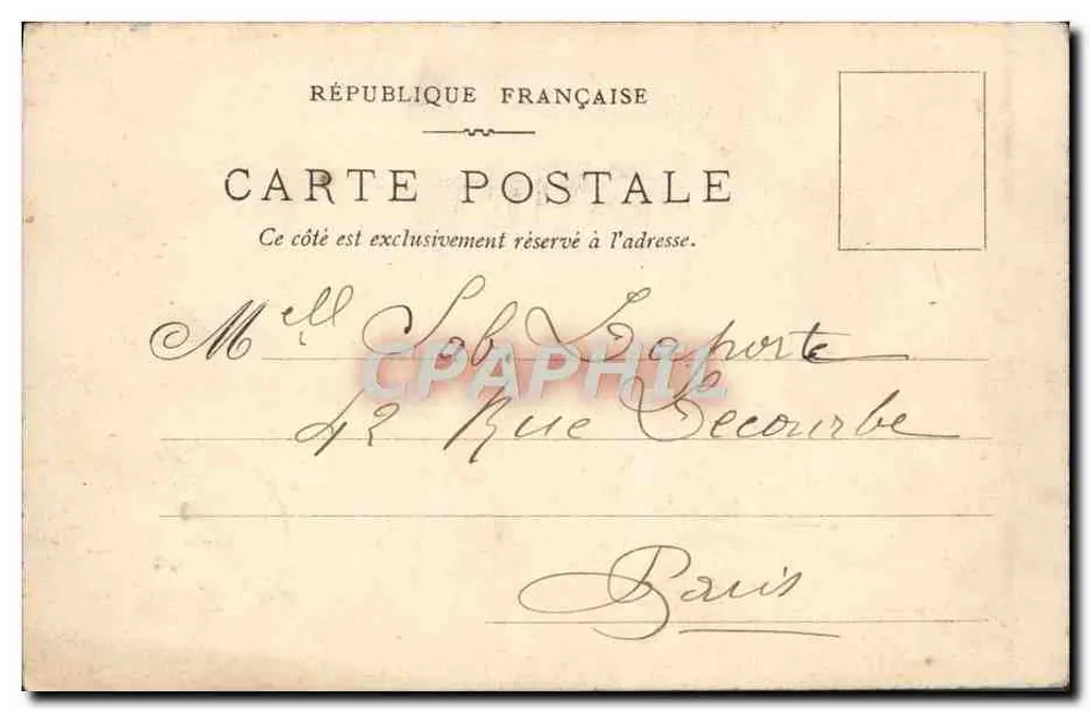 Paris — Palais de Justice und Sainte-Chapelle — J. L. Edil, Paris, N° 121 - Rückseite